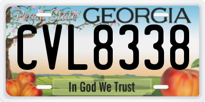 GA license plate CVL8338