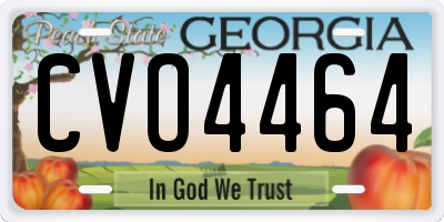 GA license plate CVO4464