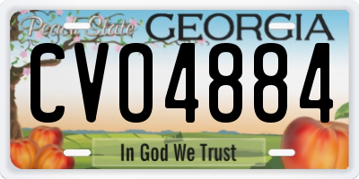 GA license plate CVO4884