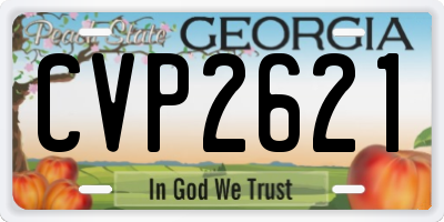 GA license plate CVP2621
