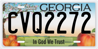 GA license plate CVQ2272