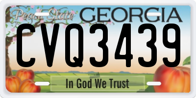 GA license plate CVQ3439