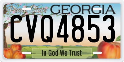 GA license plate CVQ4853