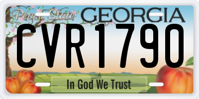GA license plate CVR1790