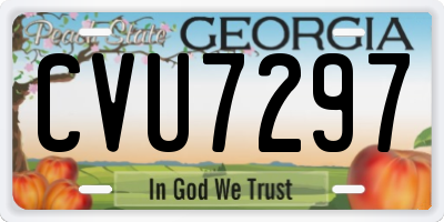 GA license plate CVU7297