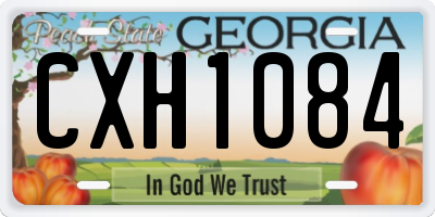 GA license plate CXH1084