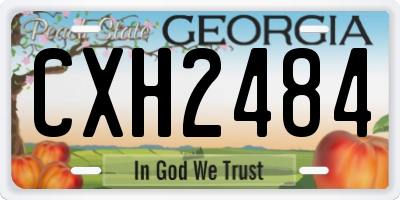 GA license plate CXH2484