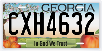 GA license plate CXH4632