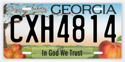 GA license plate CXH4814