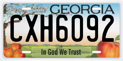 GA license plate CXH6092