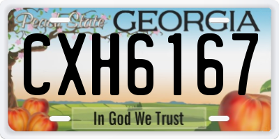 GA license plate CXH6167