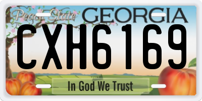 GA license plate CXH6169