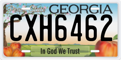 GA license plate CXH6462