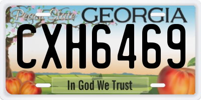 GA license plate CXH6469