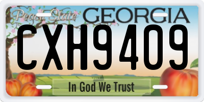 GA license plate CXH9409