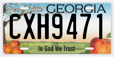 GA license plate CXH9471