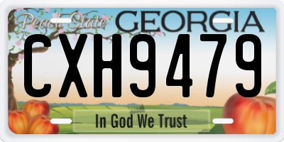 GA license plate CXH9479