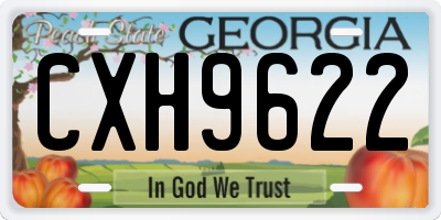 GA license plate CXH9622