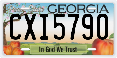 GA license plate CXI5790