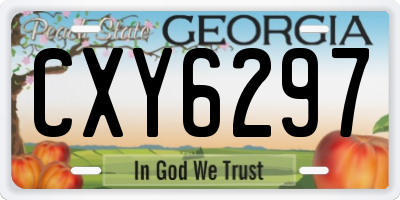 GA license plate CXY6297
