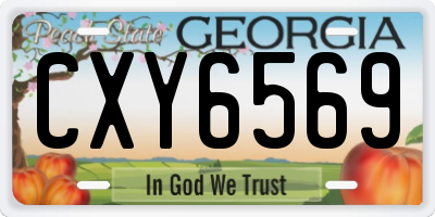 GA license plate CXY6569
