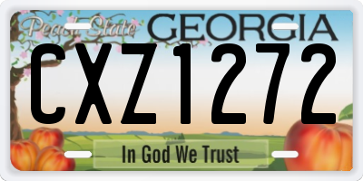 GA license plate CXZ1272