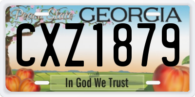 GA license plate CXZ1879