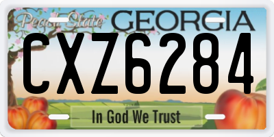 GA license plate CXZ6284