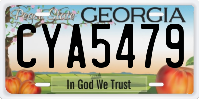 GA license plate CYA5479