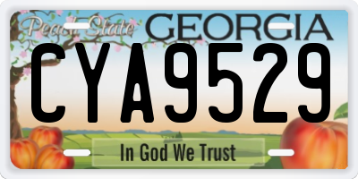 GA license plate CYA9529