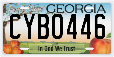 GA license plate CYB0446