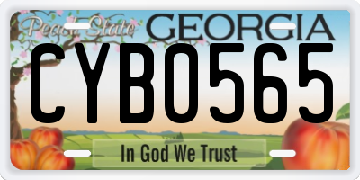 GA license plate CYB0565