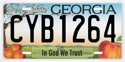 GA license plate CYB1264