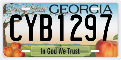 GA license plate CYB1297