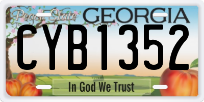 GA license plate CYB1352