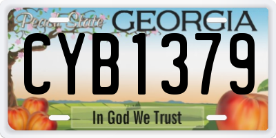 GA license plate CYB1379