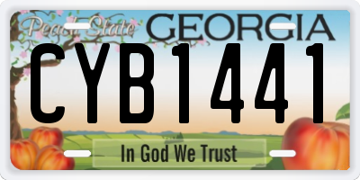 GA license plate CYB1441