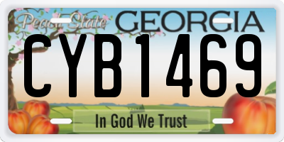 GA license plate CYB1469