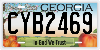 GA license plate CYB2469