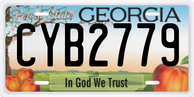 GA license plate CYB2779