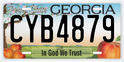 GA license plate CYB4879