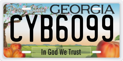 GA license plate CYB6099