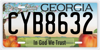 GA license plate CYB8632