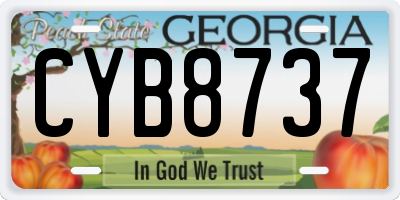 GA license plate CYB8737