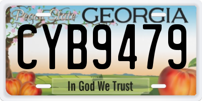 GA license plate CYB9479