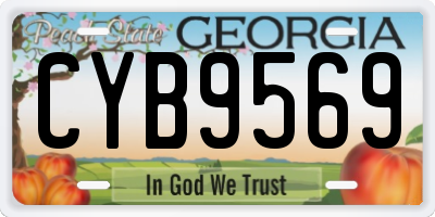 GA license plate CYB9569