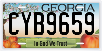 GA license plate CYB9659