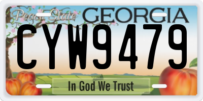 GA license plate CYW9479