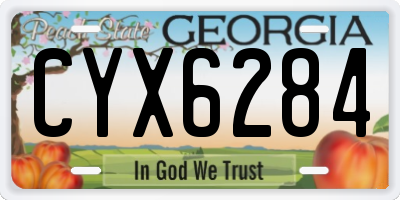 GA license plate CYX6284