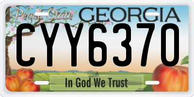 GA license plate CYY6370